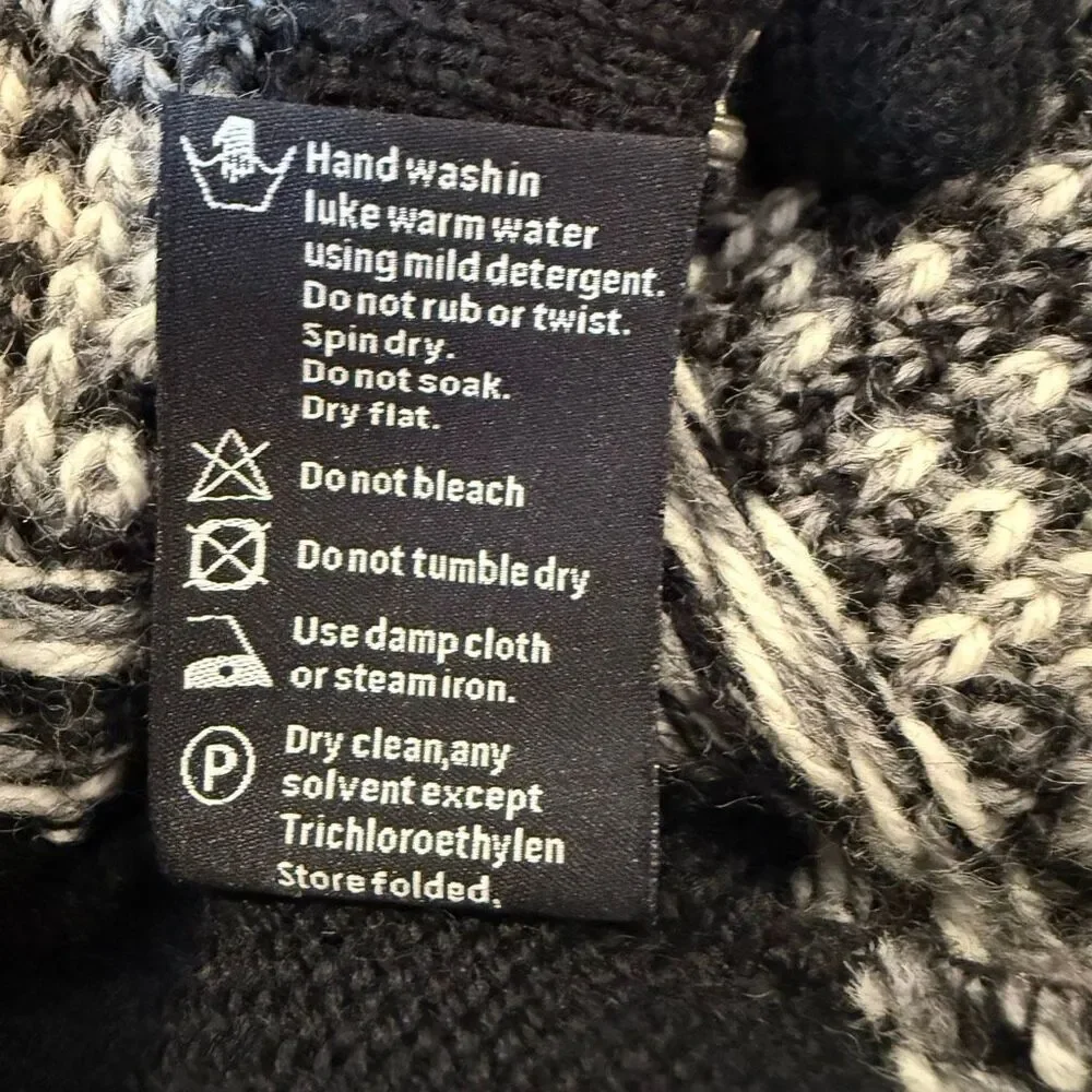 Norlender Icelandic Cardigan Sweater Size S